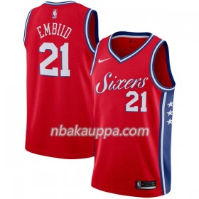 Philadelphia 76ers Joel Embiid 21 Nike 2017-18 Punainen Pelipaidat Swingman - Miesten